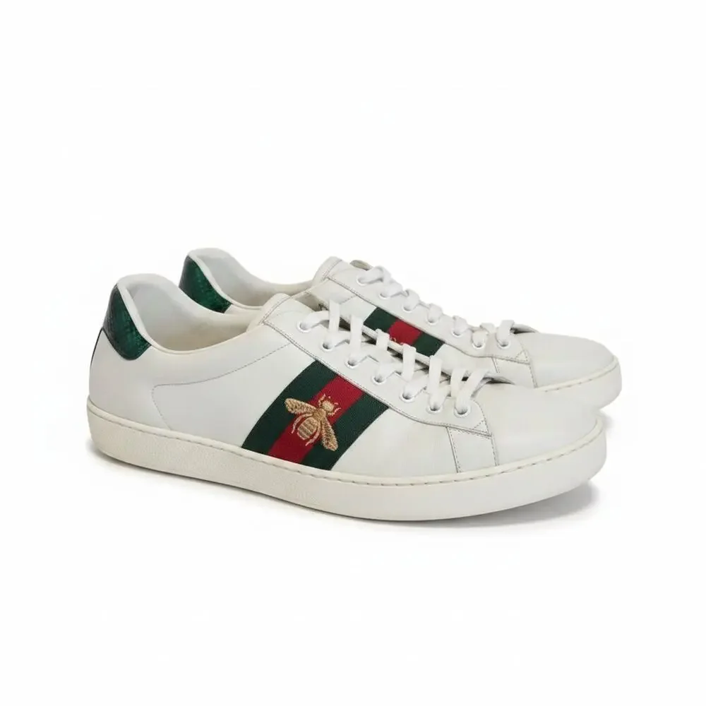 Gucci Ace Embroidered Bee Sneakers Size 14